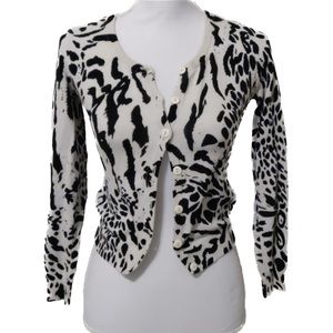 H&M Animal print cardigan size 2 #35